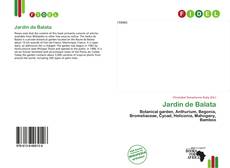 Buchcover von Jardin de Balata