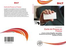 Borítókép a  Carte de Presse en France - hoz