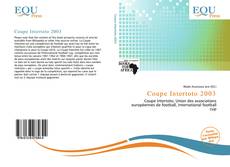 Copertina di Coupe Intertoto 2003