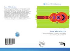 Portada del libro de Iona Nikitchenko