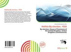 Portada del libro de Halifax By-election, 1928