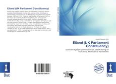 Bookcover of Elland (UK Parliament Constituency)