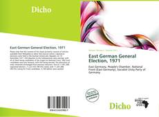 East German General Election, 1971的封面