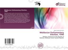 Moldavian Parliamentary Election, 1940 kitap kapağı