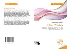 Bookcover of Hilary Weston