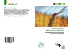 Buchcover von D'Emden v Pedder