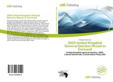 2005 United Kingdom General Election Result in Cornwall的封面