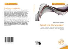 Bookcover of Friedrich Chrysander