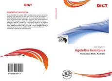 Ageletha hemiteles kitap kapağı