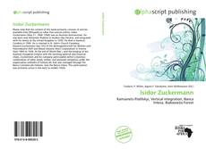 Обложка Isidor Zuckermann