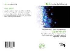 Обложка Alpha Aquarii