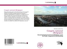 Capa do livro de Congrès national (Belgique) 