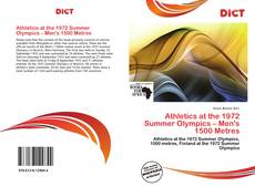 Athletics at the 1972 Summer Olympics – Men's 1500 Metres kitap kapağı