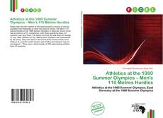 Portada del libro de Athletics at the 1980 Summer Olympics – Men's 110 Metres Hurdles