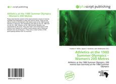 Borítókép a  Athletics at the 1980 Summer Olympics – Women's 200 Metres - hoz