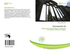 Constantin IX kitap kapağı