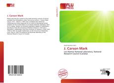 Bookcover of J. Carson Mark