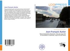 Buchcover von Jean-François Autier