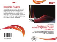 Athletics at the 1992 Summer Olympics – Men's 200 Metres的封面