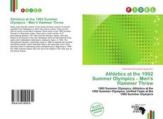 Portada del libro de Athletics at the 1992 Summer Olympics – Men's Hammer Throw