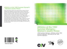 Portada del libro de Athletics at the 1992 Summer Olympics – Women's Javelin Throw