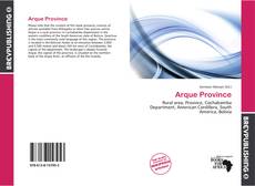 Arque Province kitap kapağı
