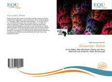 Copertina di Alexander Behm