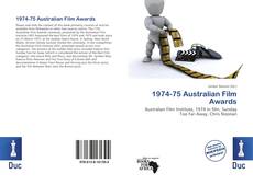 Bookcover of 1974-75 Australian Film Awards