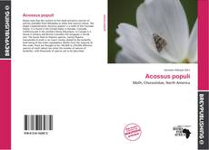 Buchcover von Acossus populi