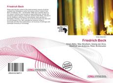 Capa do livro de Friedrich Beck 