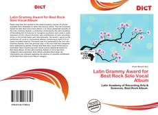 Portada del libro de Latin Grammy Award for Best Rock Solo Vocal Album