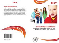 Couverture de Hans Ferdinand Mayer