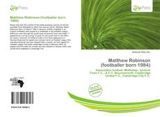 Couverture de Matthew Robinson (footballer born 1984)