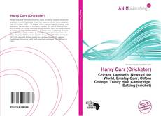 Harry Carr (Cricketer) kitap kapağı