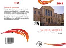 Couverture de Guerres de Lombardie