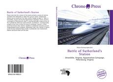 Bookcover of Battle of Sutherland's Station