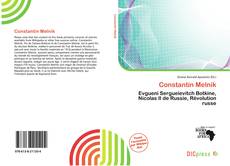 Constantin Melnik的封面