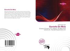 Bookcover of Danielle De Metz