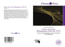 Lutte aux Jeux Olympiques d'été de 1972 kitap kapağı