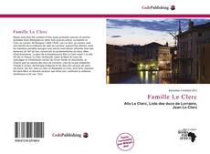 Capa do livro de Famille Le Clerc 