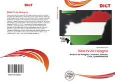 Buchcover von Béla IV de Hongrie