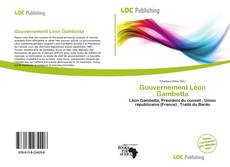 Copertina di Gouvernement Léon Gambetta