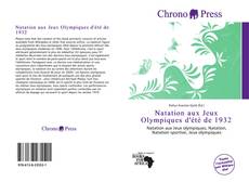 Natation aux Jeux Olympiques d'été de 1932的封面