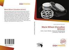 Capa do livro de Marie Wilson (Canadian Actress) 