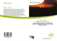 Portada del libro de Matara, Eritrea