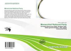 Portada del libro de Monarchist National Party