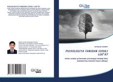 Buchcover von PSIXOLOGIYA FANIDAN IZOHLI LUGʻAT