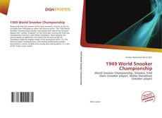 1949 World Snooker Championship kitap kapağı