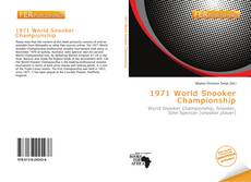 Capa do livro de 1971 World Snooker Championship 