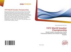 Capa do livro de 1973 World Snooker Championship 